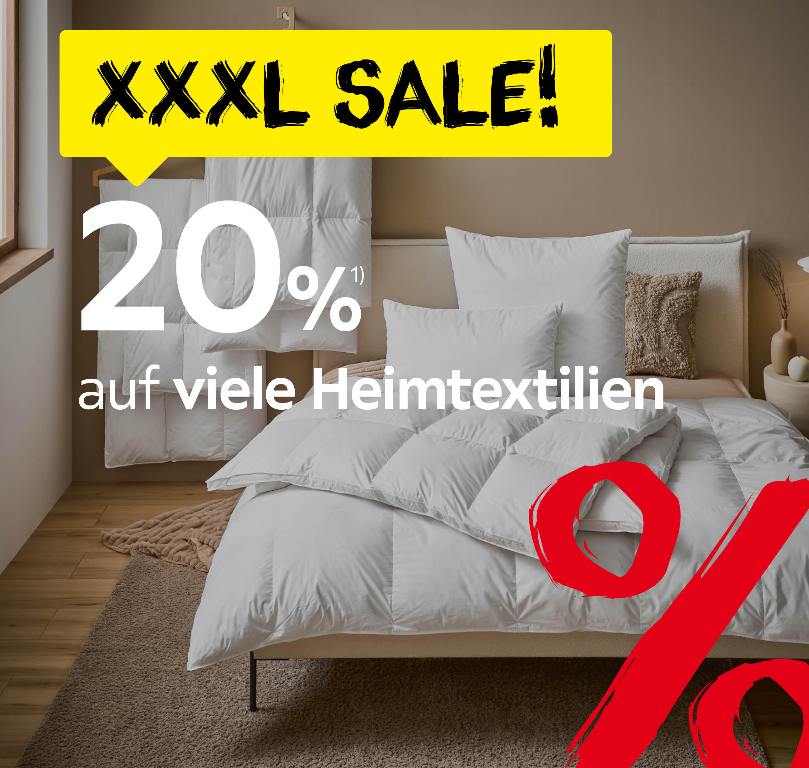 20% auf viele Heimtextilien