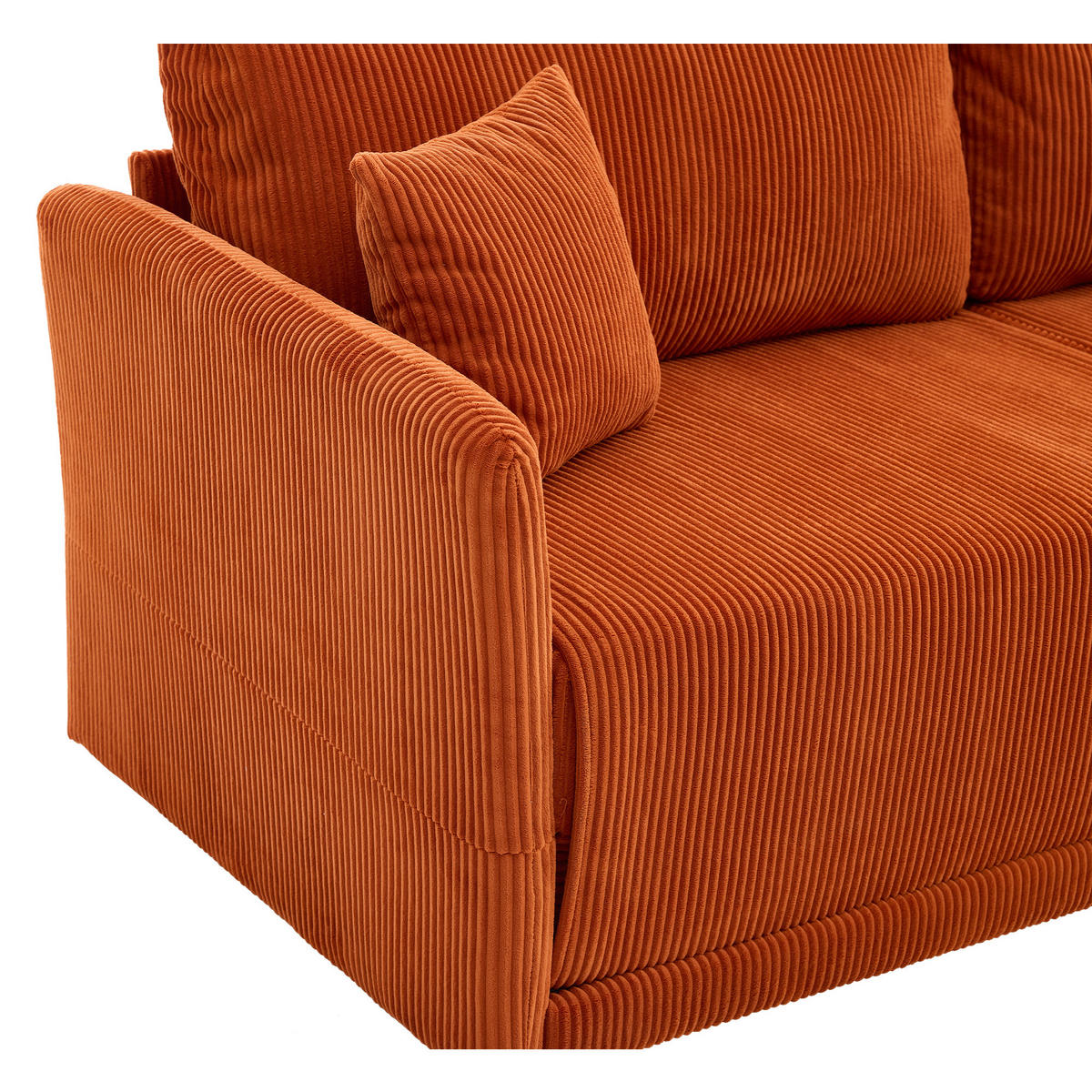 SCHLAFSOFA DE-35218 multifunktional umwandelbar Orange - Orange, Textil (88/84/182cm) - ComfortXL