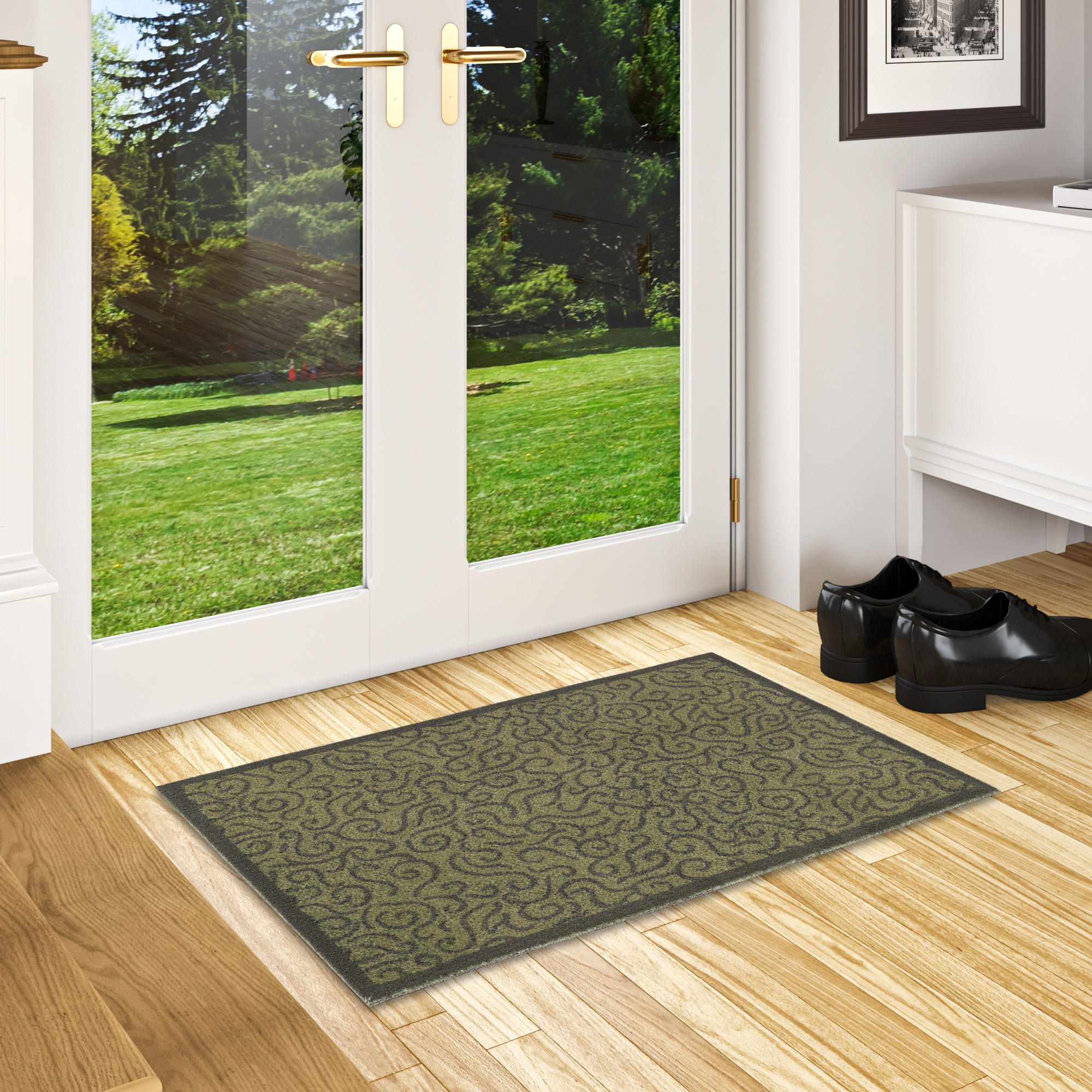 FUSSMATTE SAUBERLAUF SUPERCLEAN - Grün, Textil (60/90cm) - Pergamon