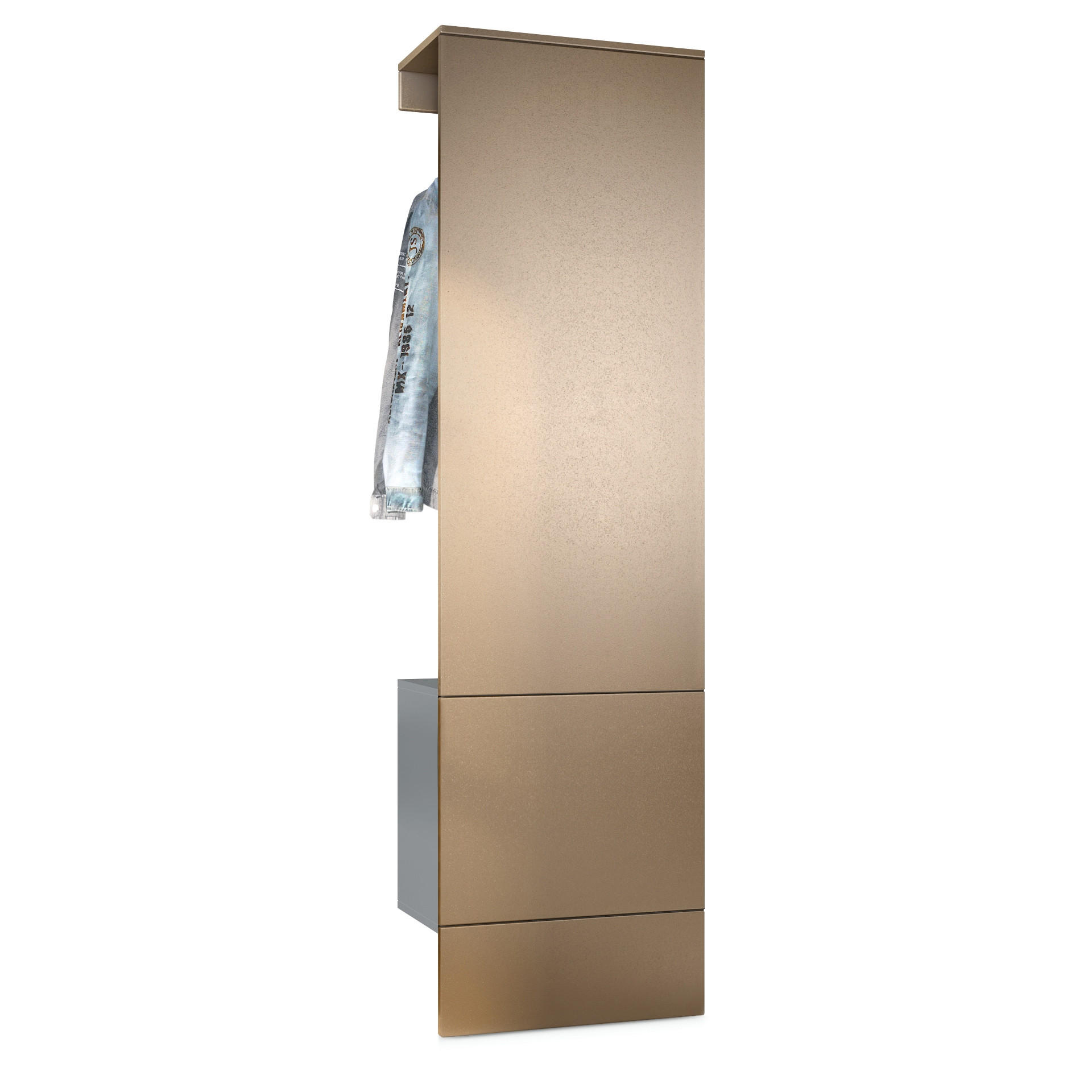 GARDEROBE Carlton Paneel in Bronze Optik - Bronzefarben, Holzwerkstoff (52/193/35cm) - Vladon