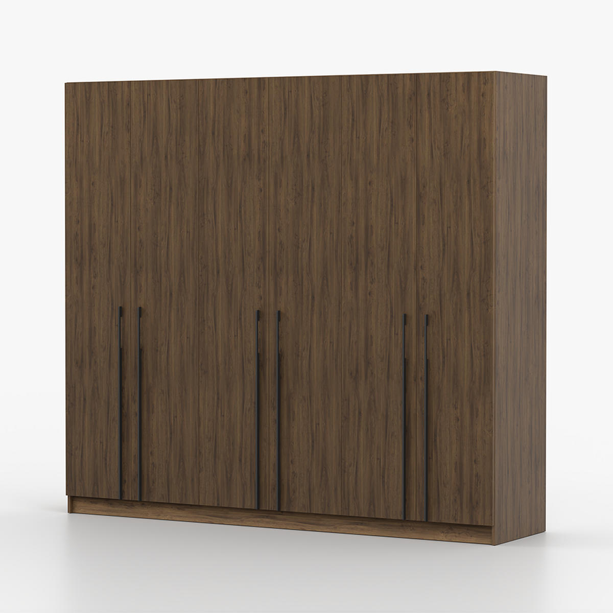 DREHTÜRENSCHRANK ROSA II 6D 230/210/55 cm 6-türig Nussbaum - Kaschmir/Nussbaumfarben, Holz/Holzwerkstoff (230/210/55cm) - imoebel24