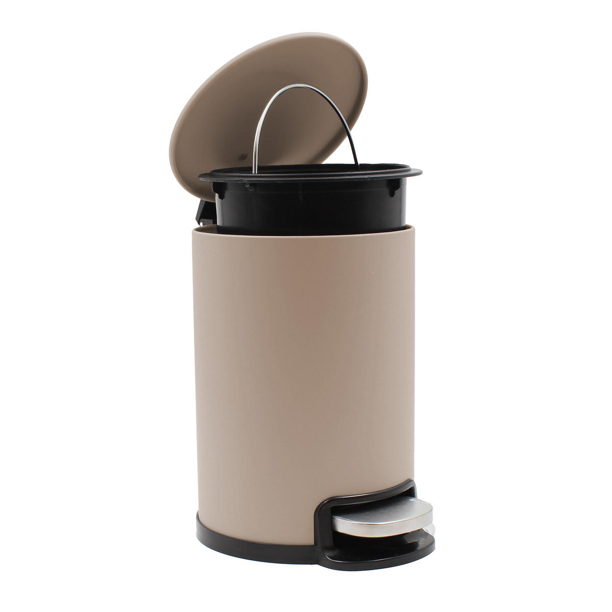 MÜLLEIMER Soft-Close 3 l Metaline - Taupe, Metall (20/25/17cm) - Douceur d´intérieur