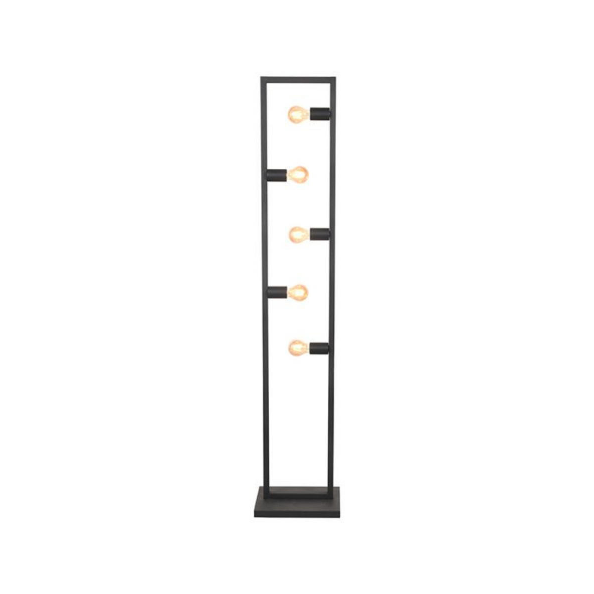 STEHLEUCHTE Quadrato Schwarz 35/25/160 cm - Schwarz, Metall (35/25/160cm) - LABEL51