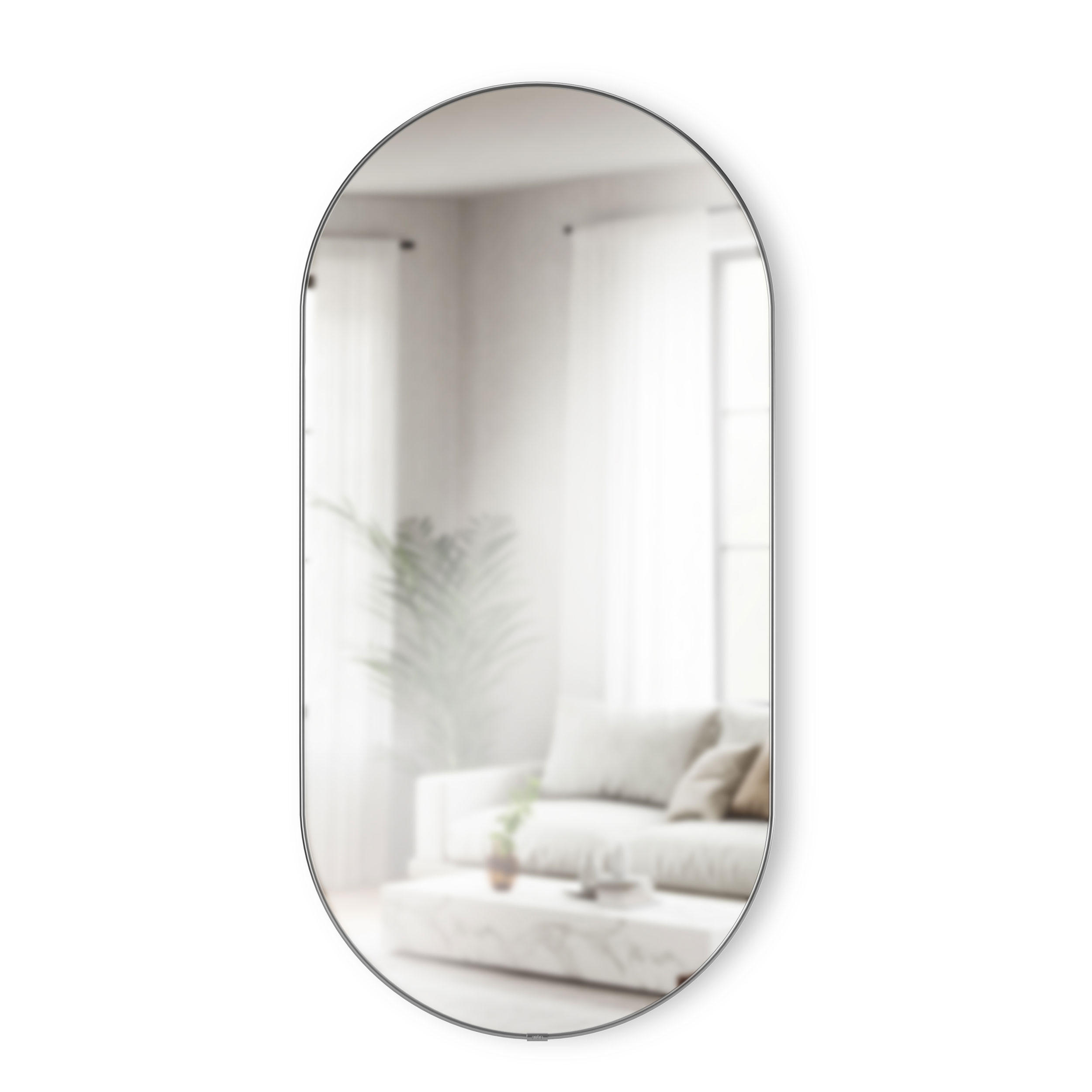 WANDSPIEGEL Hubba Pill, Titan - Schwarz, Glas (91/4/45cm) - Umbra