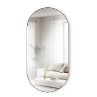 WANDSPIEGEL Hubba Pill, Titan - Schwarz, Glas (91/4/45cm) - Umbra