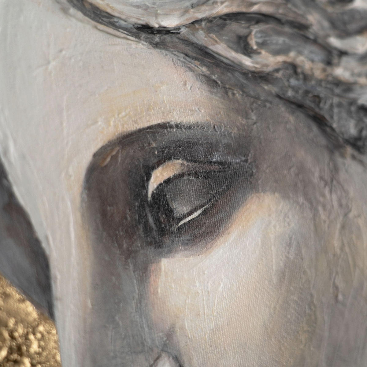 GEMÄLDE Muse des Lichts auf Keilrahmen 70 cm - Multicolor, Holz (70/70cm) - YS-art gallery