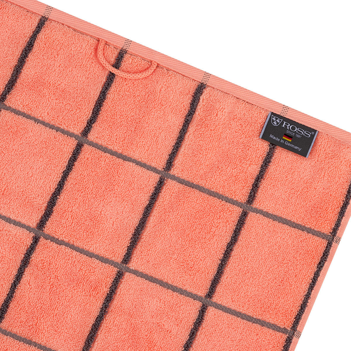 DUSCHTUCH Sensual Skin Karo 2er-Set - Orange, Textil (75/140cm) - Ross