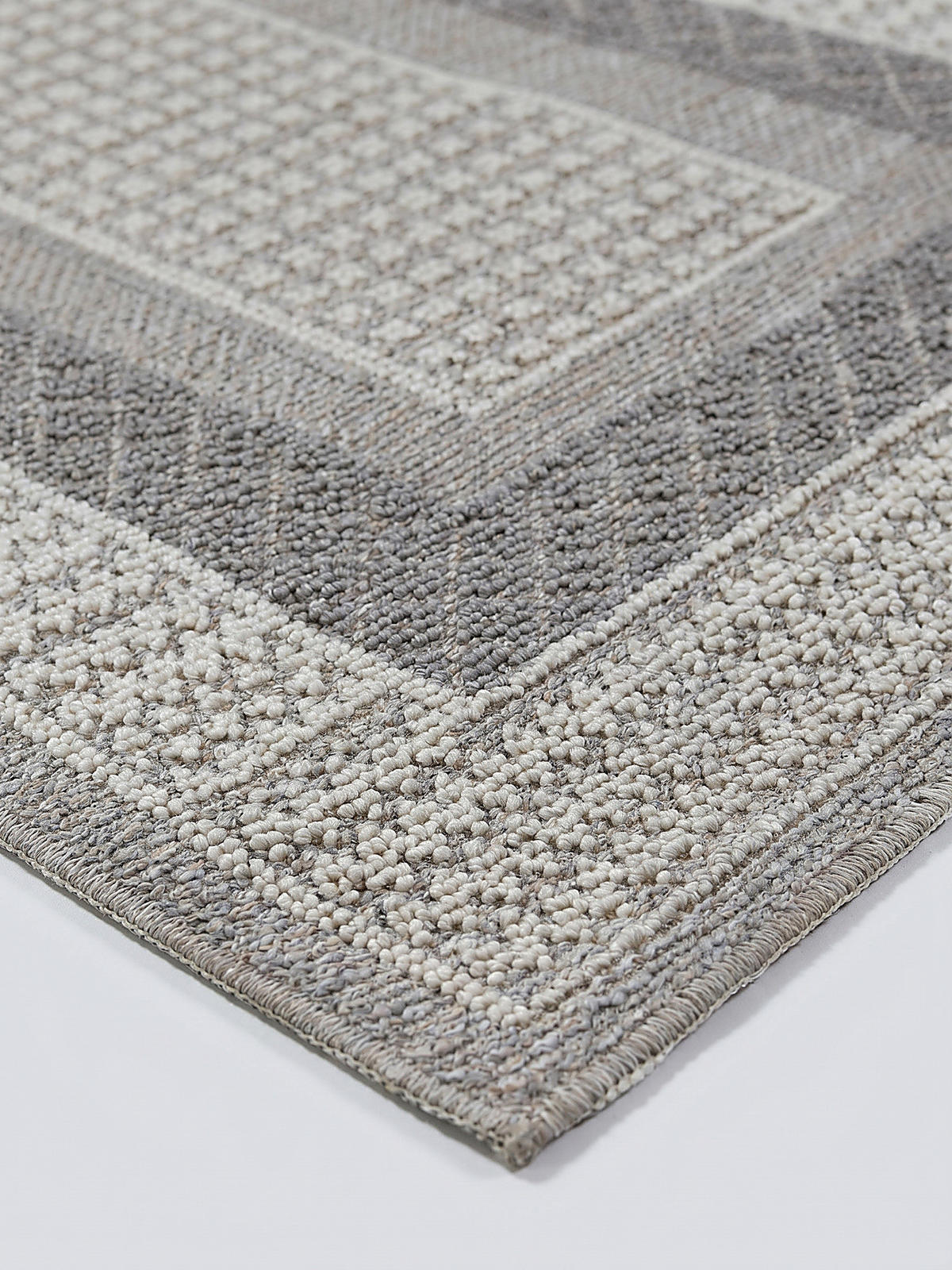 KURZFLORTEPPICH Waschbar NORA, mit Bordüre, Grau, 78 x 300 cm - Grau, Textil (300/78cm) - KADIMA DESIGN