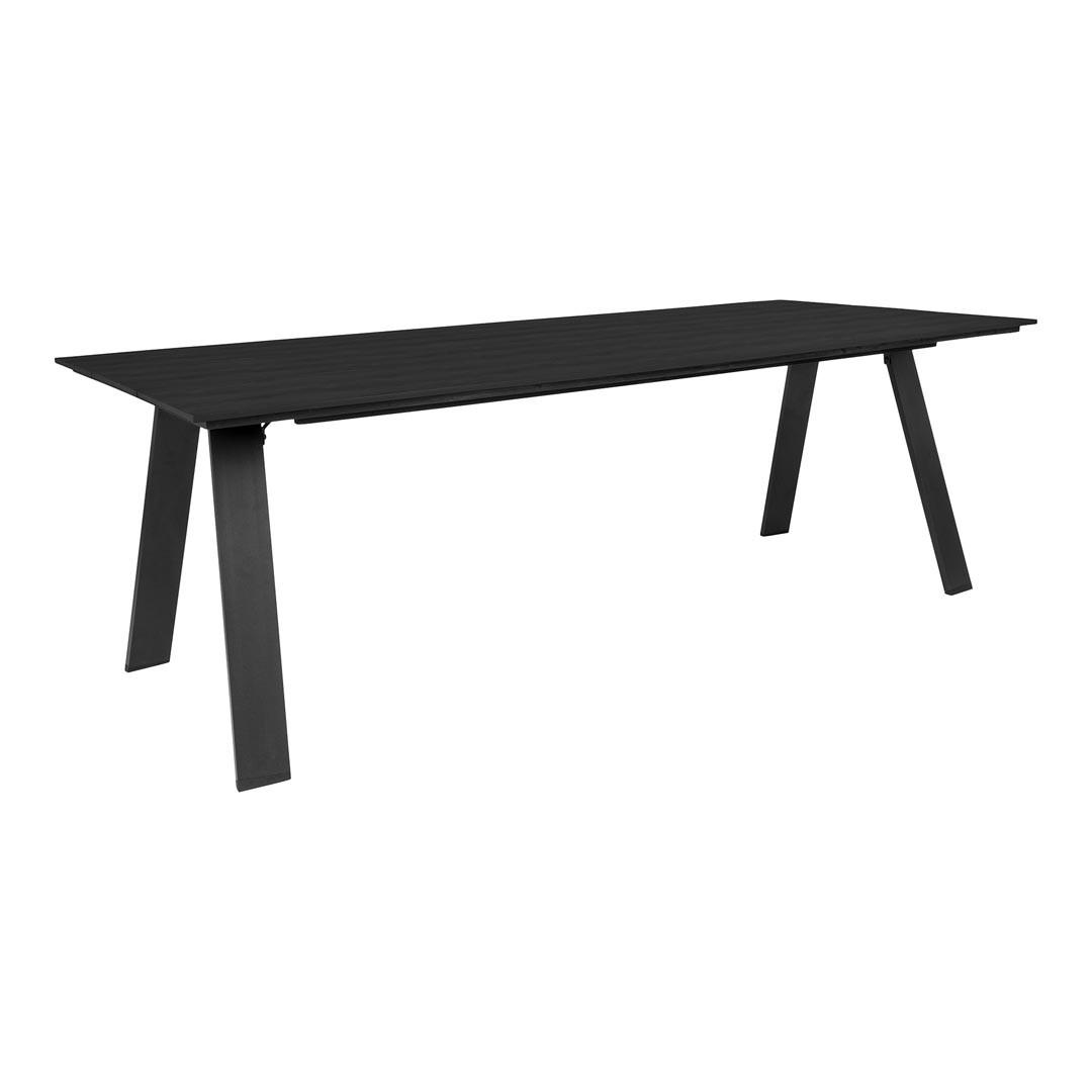 GARTENTISCH Schwarz - Schwarz, Holzwerkstoff (220/100/74cm) - ebuy24
