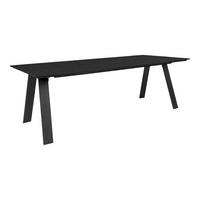 GARTENTISCH Schwarz - Schwarz, Holzwerkstoff (220/100/74cm) - ebuy24