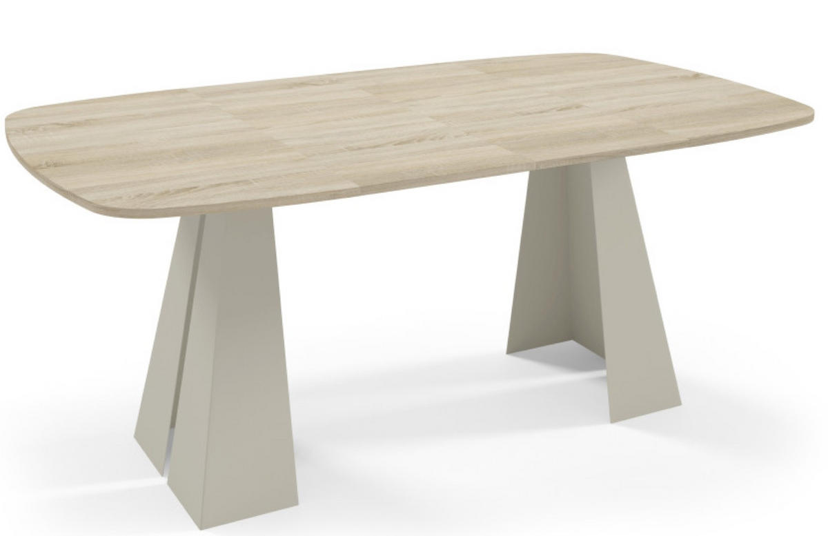 TISCH Kaschmir Figo Ausziehbar Mit Metallgestell 100x100x76 cm - Kaschmir, Holzwerkstoff (100/100/76cm) - Sepro Meble