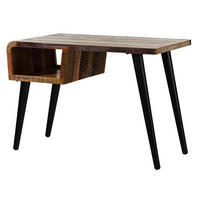 SCHREIBTISCH Altholz 116x59x79 mehrfarbig lackiert SIXTIES #104 - Multicolor, Holz (59/116/79cm) - Massivmoebel24