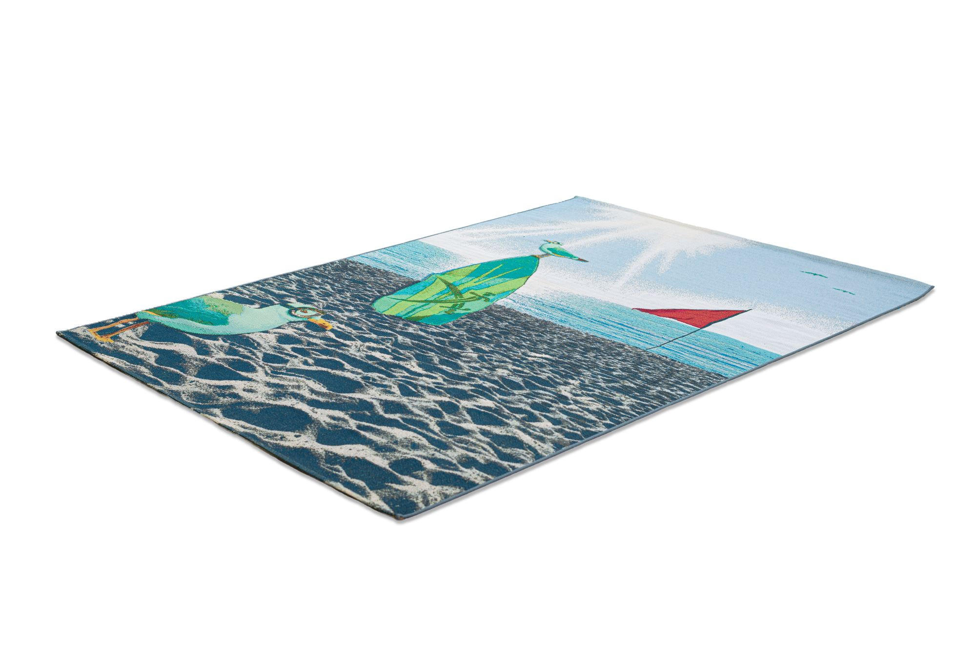 OUTDOORTEPPICH Rantum Beach 100x200 cm - Multicolor, Textil (100/200cm) - Sansibar SYLT