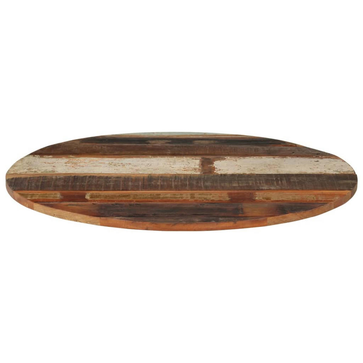 TISCHPLATTE Rund 70 Cm 15-16 Mm Altholz Massiv - Braun, Holz (70/70/1.6cm) - vidaXL