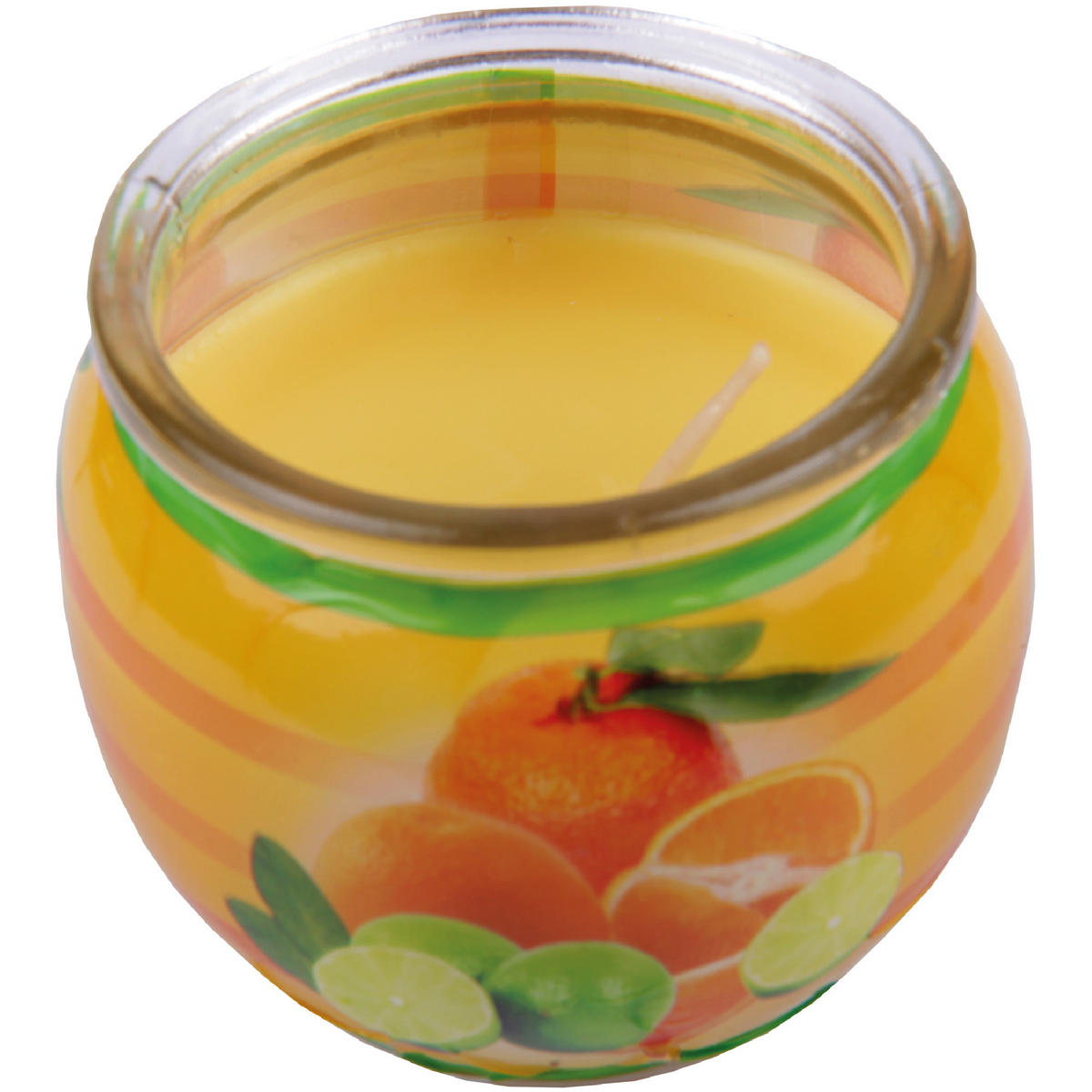DUFTKERZE "Motiv" Kerze Raumduft Citrus Fruits - Hellgelb, Naturmaterialien (7/6cm)