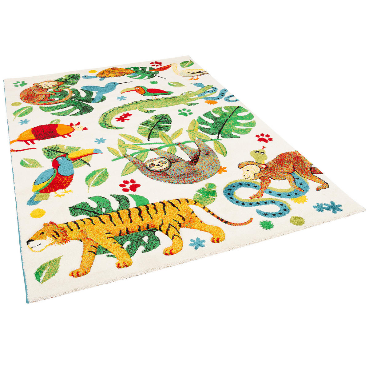 KINDER TEPPICH MAUI KIDS URWALD - Multicolor, Textil (80/150cm) - Pergamon