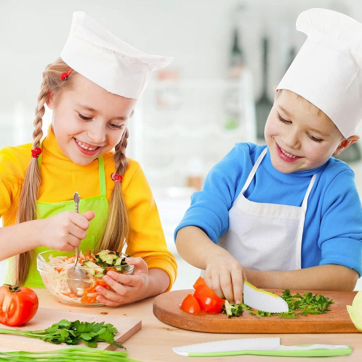 KINDERMESSER Set 5-teilig BPA-frei - Multicolor, Kunststoff