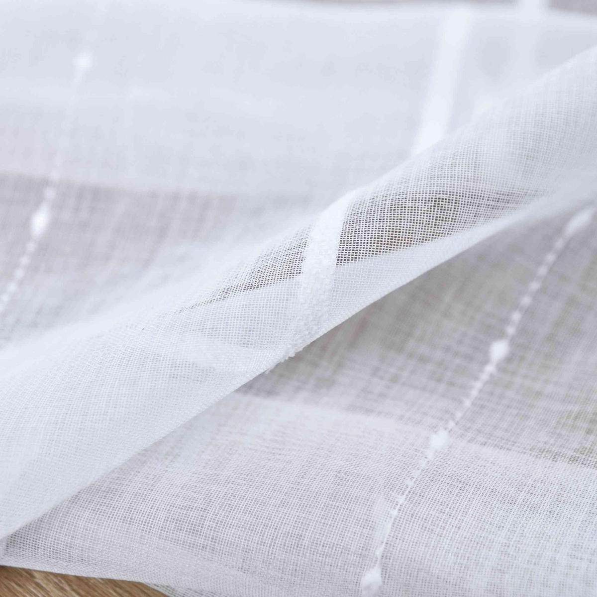 GARDINE LEINEN HxB 245x145 cm Natur Classic - Weiß, Textil (145/245cm) - Gardinenbox