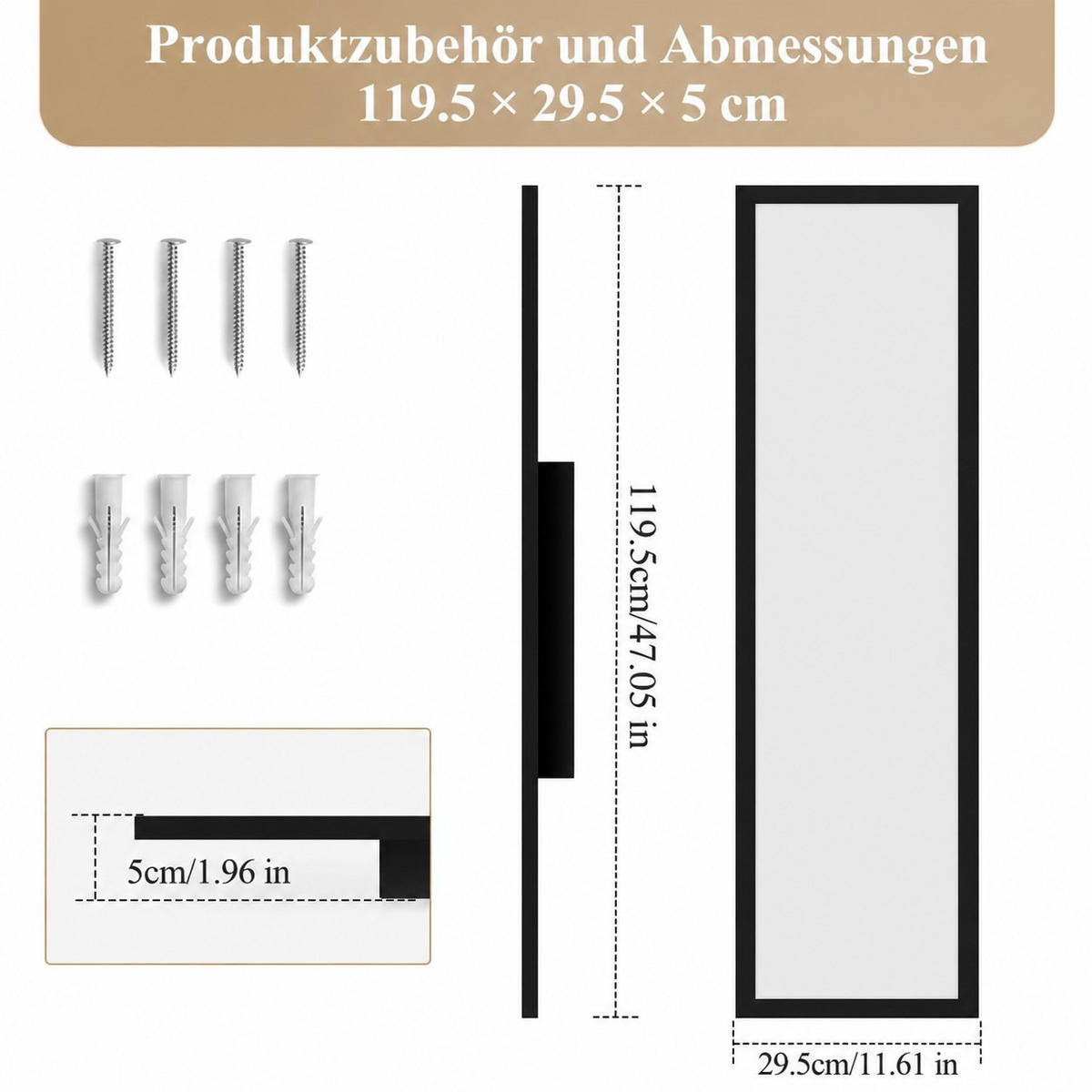LED DECKENLEUCHTE Oryvnal 120/30/5 cm - Schwarz, Kunststoff/Metall (120/30/5cm) - ZMH