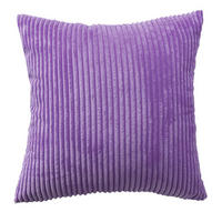 KISSENHÜLLE Cord 45/45 cm，2er-Set - Lila, Textil (45/45cm) - Kaket