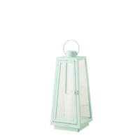 LATERNE + CANDLE LED Blau - Blau, Glas (17/40.5/17cm) - J-Line