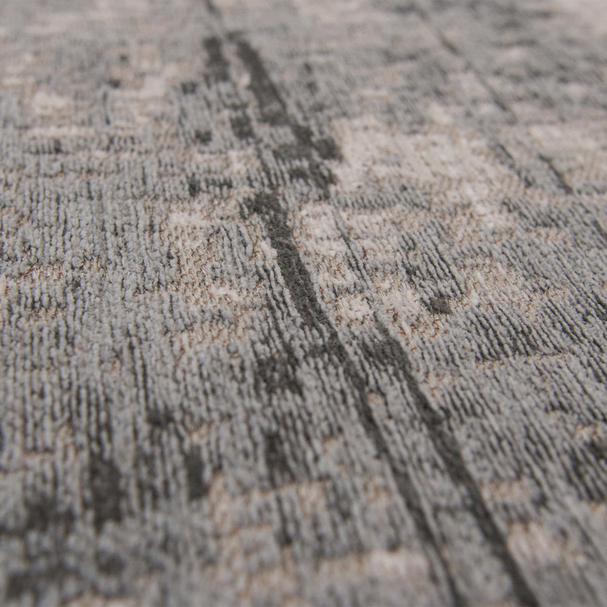 TEPPICH Jersey Stone Mad Men 140/140 cm - Grau, Textil (140/140cm) - Louis De Poortere