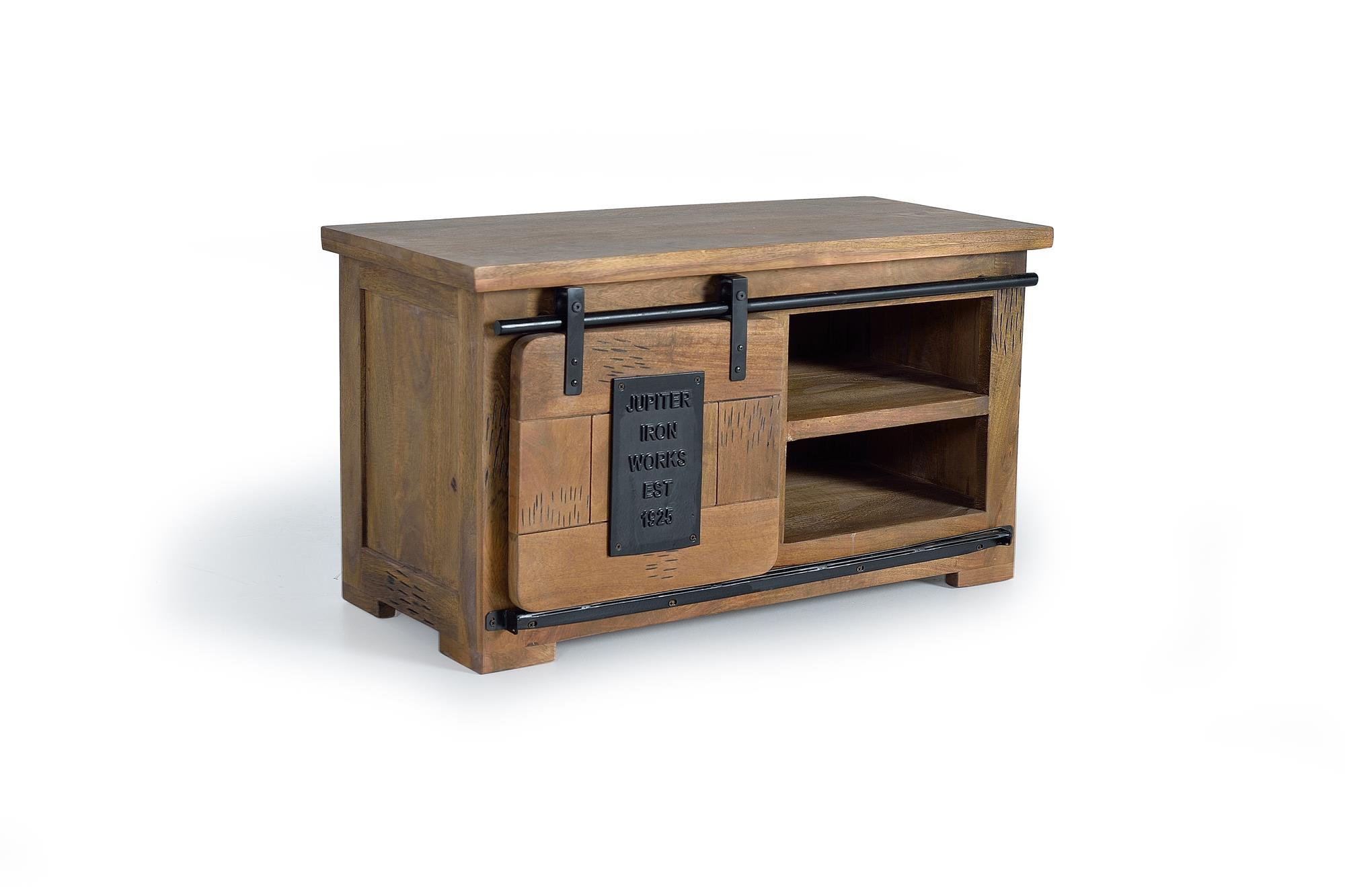 TV-SCHRANK aus Akazienholz und natürlichen Metalldetails - Braun, Holz (90/50/40cm) - Giner y Colomer