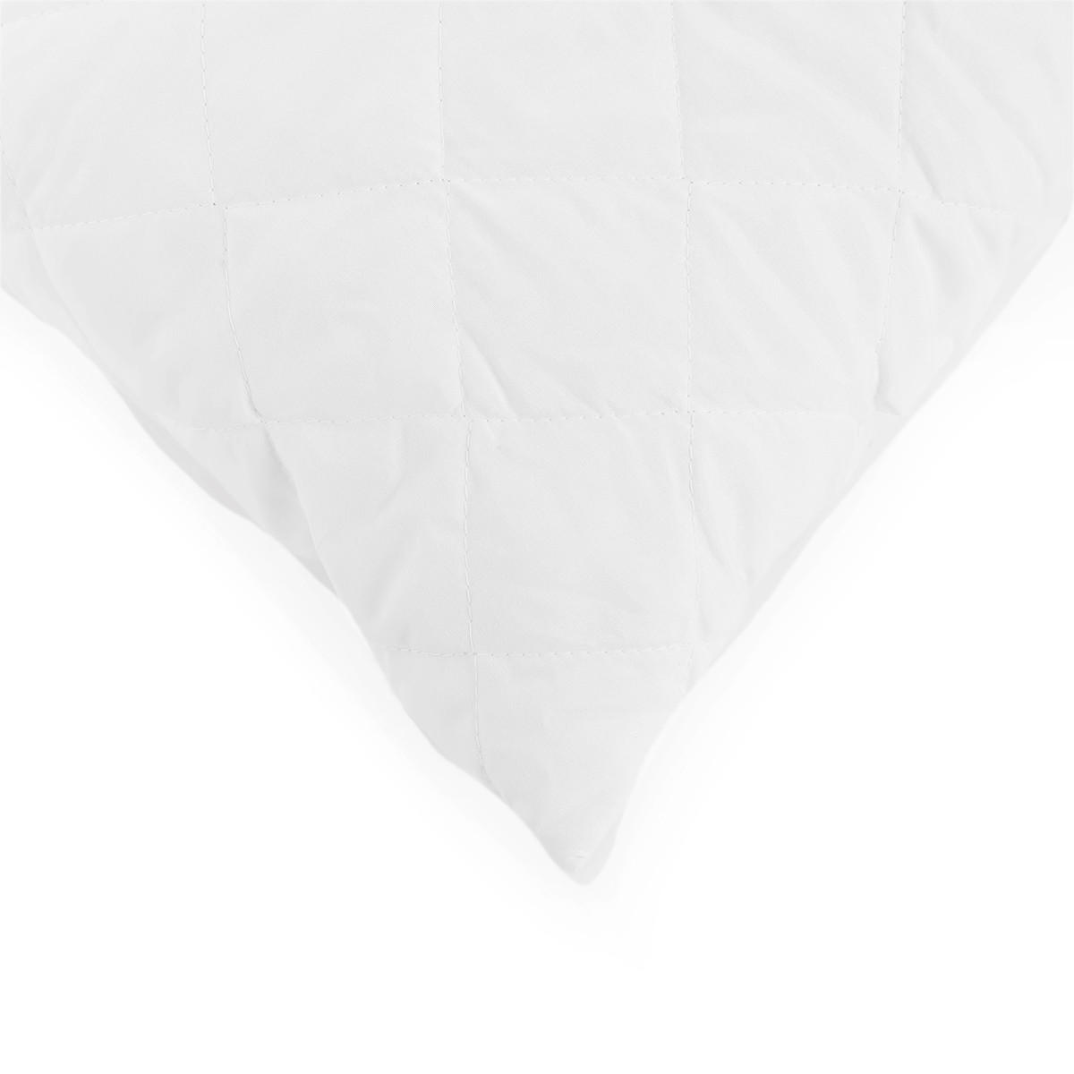 KOPFKISSEN Molle Mikrofaser 50/60 cm - Weiß, Textil (50/60cm) - Homla