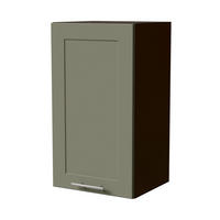 HÄNGESCHRANK Oslo W2/40 Lava / Reed Green Matt 40 / 32,5 / 72cm - Dunkelgrau/Grün, Holz/Holzwerkstoff (40/72/32.5cm) - Feldmann-Wohnen
