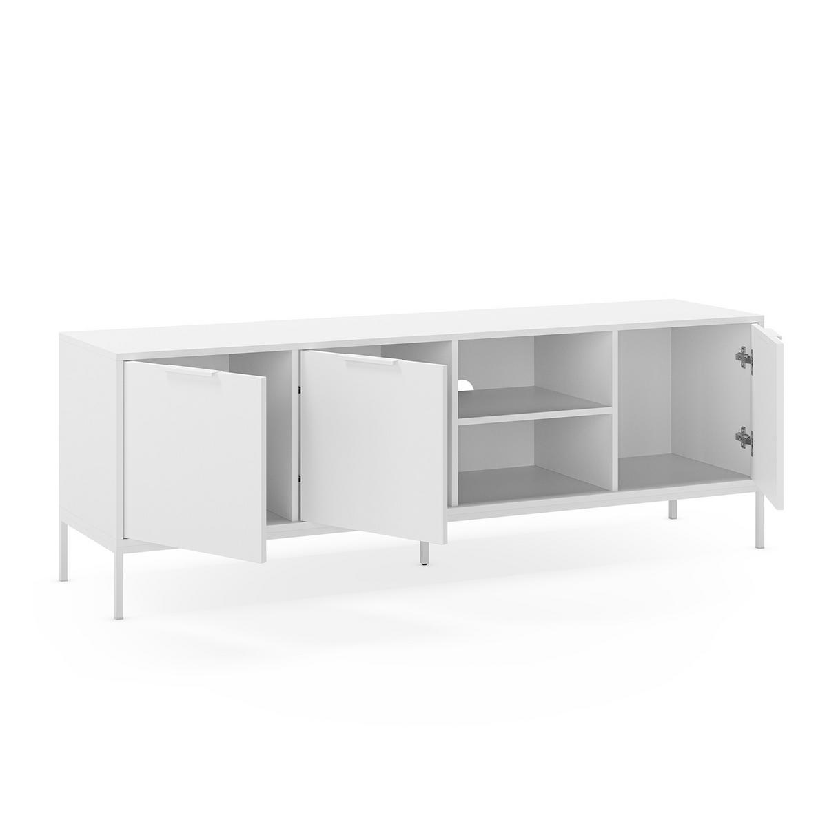 TV-ELEMENT Auri 3 türen Weiß - Weiß, Holzwerkstoff (160/55/40cm) - VS Venta-stock