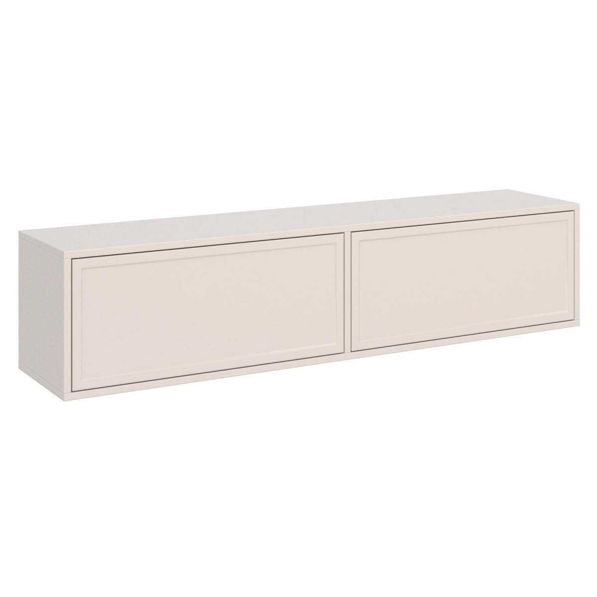 TV stolek Velveto zavěšené se dvěma klopami, Kašmír, 140cm - kašmírová, kompozitní dřevo (140/30/30cm) - Selsey