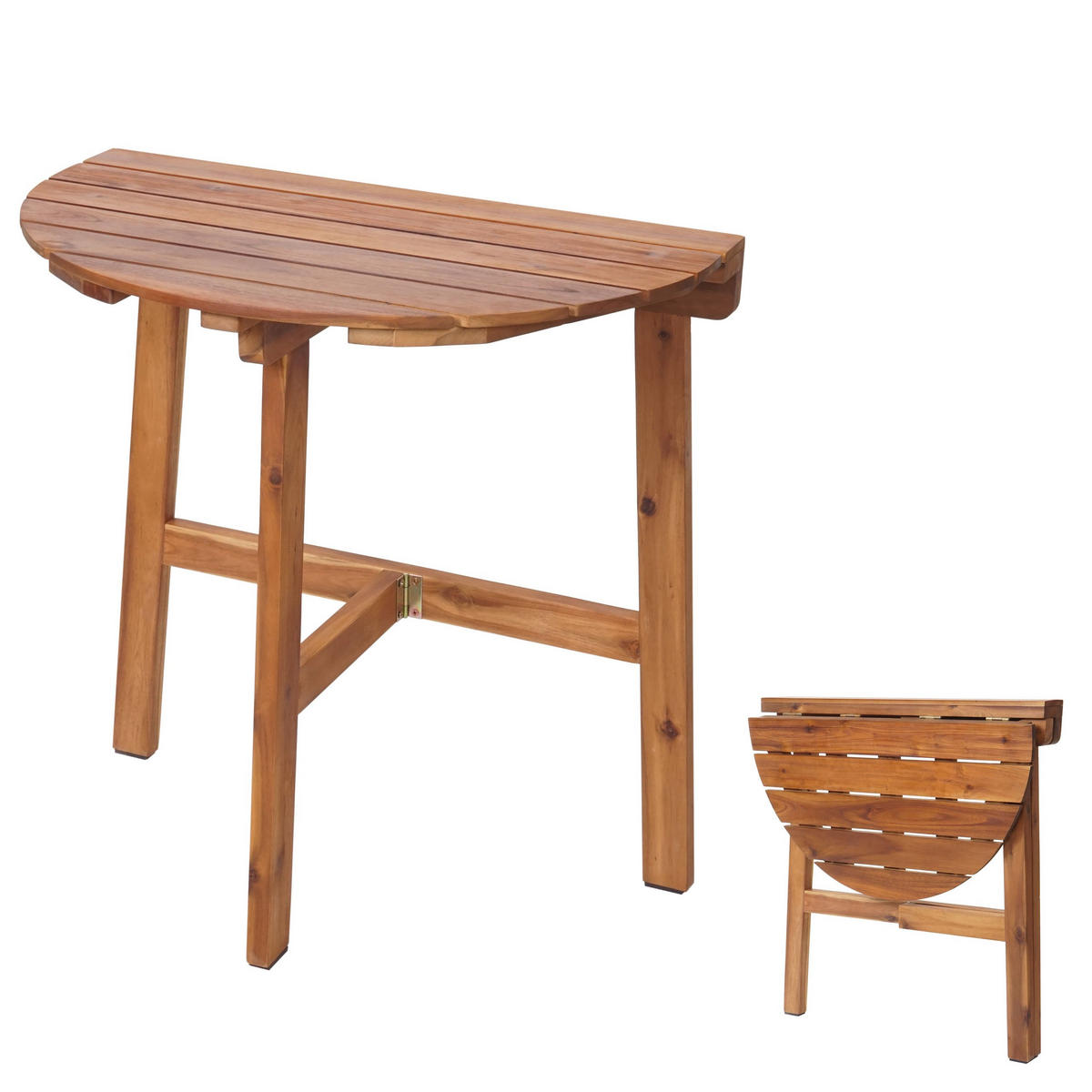 SKLÁDACÍ STŮL Hnědý - hnědá, dřevo (43/70/71cm) - MCW