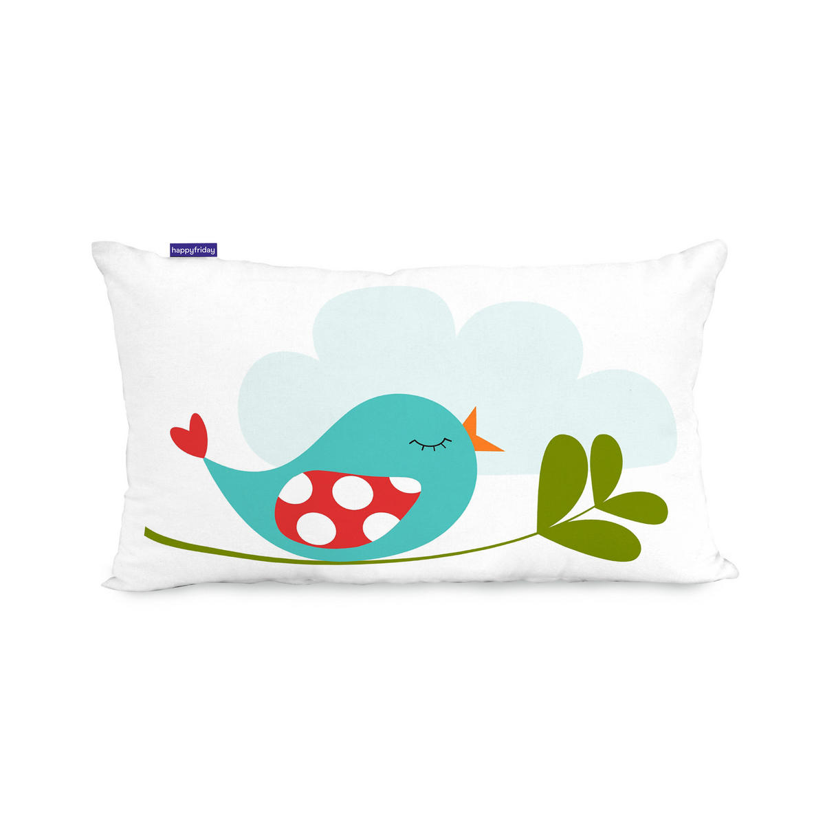 KISSENBEZUG little birds 50x30 cm mehrfarbig - Multicolor, Textil (50/30cm) - Happy Friday
