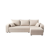 ECKSOFA HEWLET L BIS Cosmic 10 Rechts mit Schlaffunktion - Beige, Textil (240/140cm) - Bedante