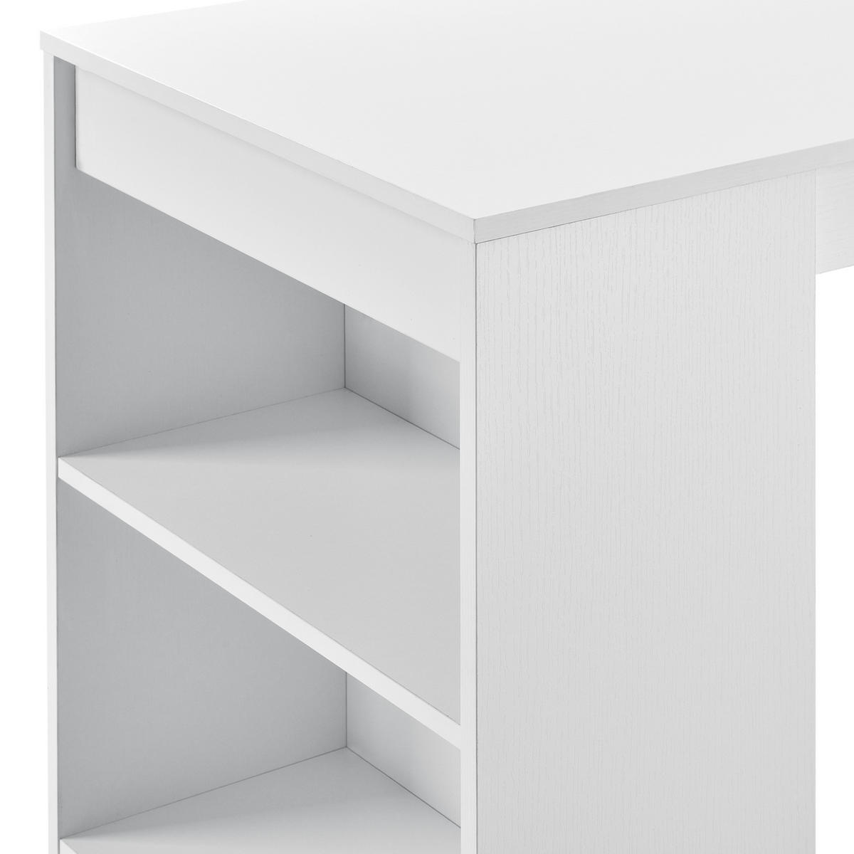 BARTISCH Kouvala - Weiß, Holzwerkstoff (110/103/50cm) - [en.casa]