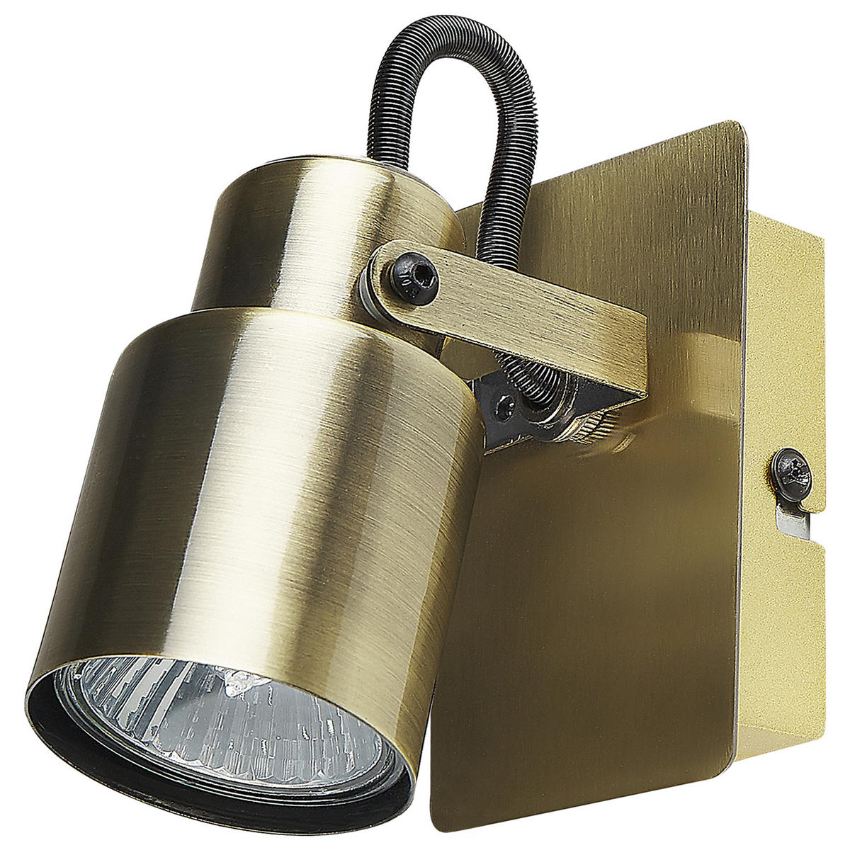 WANDLEUCHTE 2er-Set Bonte 5/10/10 cm - Messingfarben, Metall (10/10/5cm) - Beliani