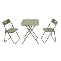 GARTENSET 60/73/60 cm Grün aus Stahl 3er Set - Grün, Metall - OKMYHOME