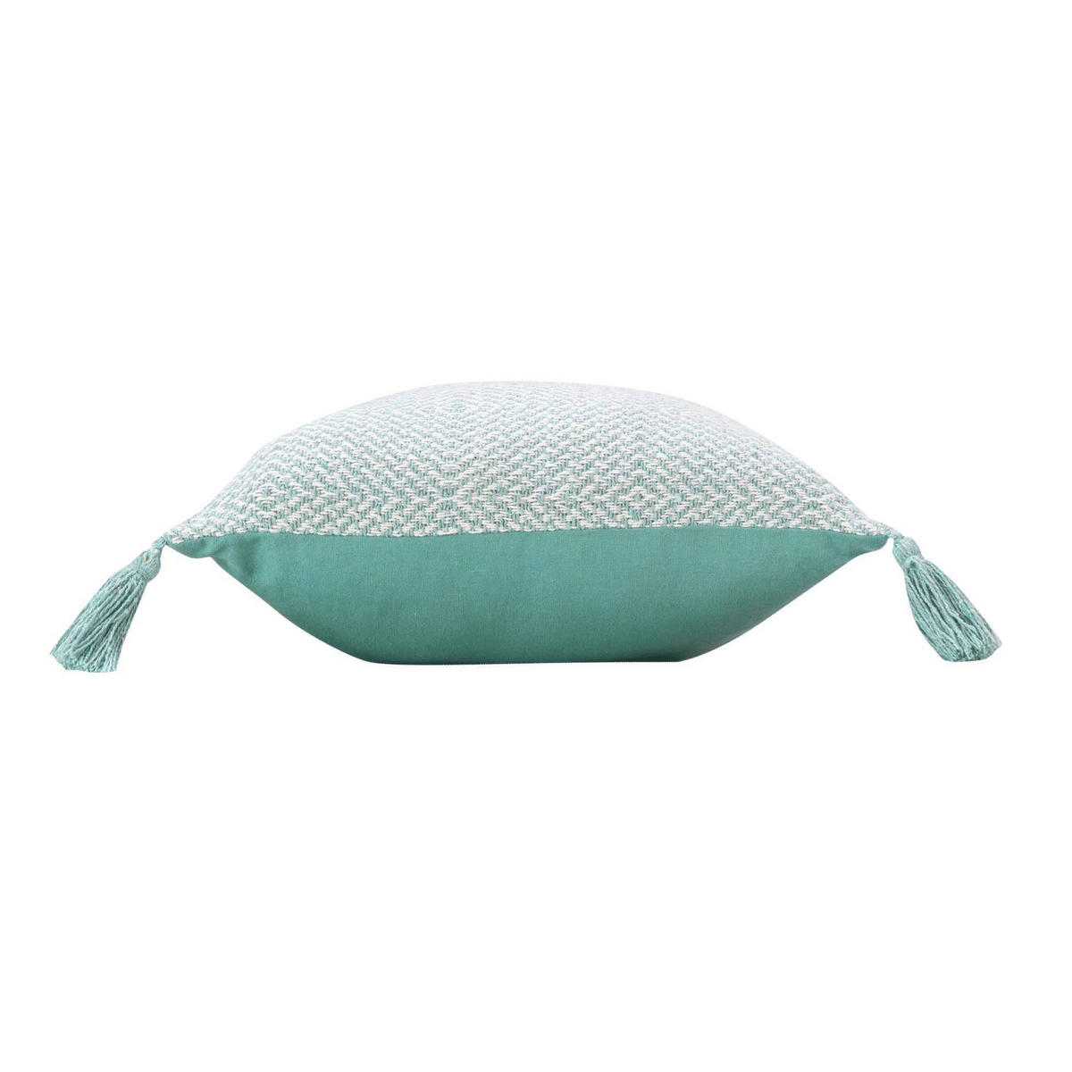 ZIERKISSEN Louisette 40/40 cm - Grün, Naturmaterialien (40/40cm) - Douceur d´intérieur