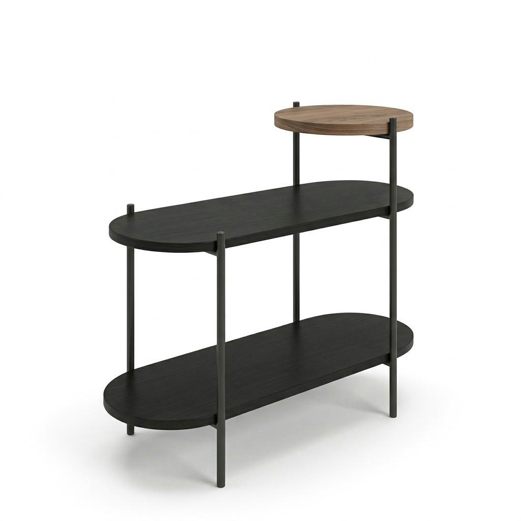 Decortie Beistelltisch Dunkelgrau 63.5x56.7x25.5 cm