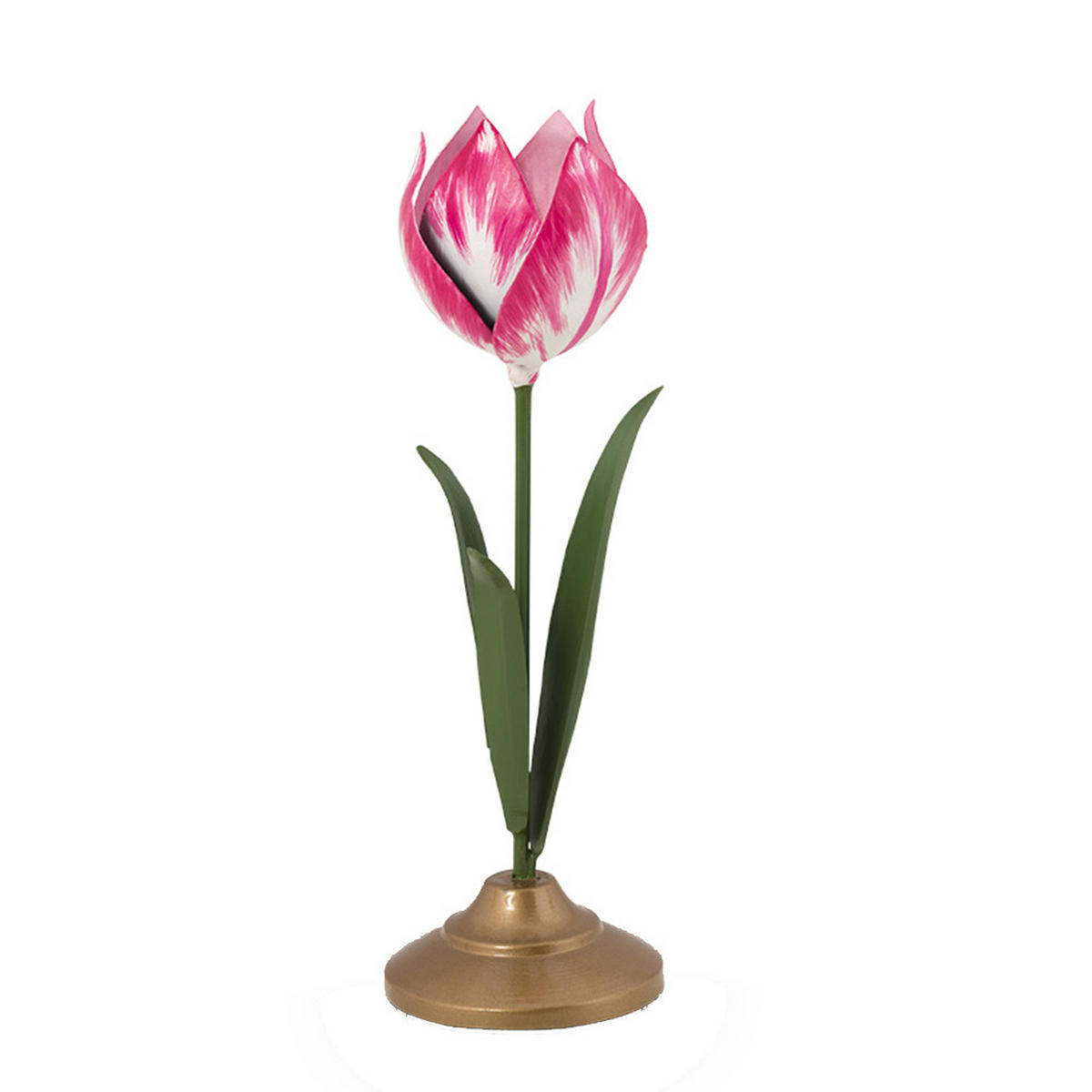 KERZENHALTER 2er-Set Tulpe s metal rosa - Rosa, Metall (8.5/26/8.5cm) - Pip Studio