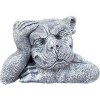 STEINFIGUR Mauerhocker Gargoyle frostfest Steinguss - Grau, Stein (29/17/16cm) - stoneandstyle