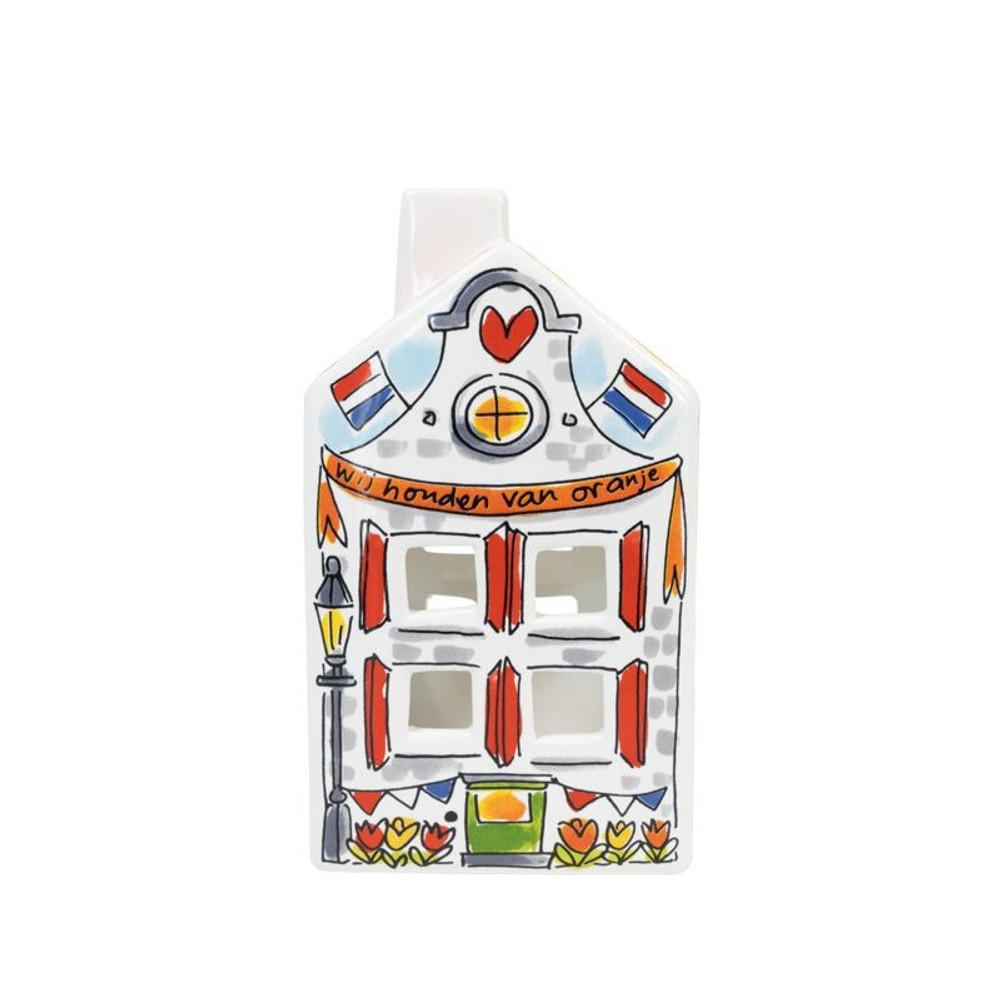 TEELICHTHALTER Holland in Bunt - 14,50cm - Multicolor, Keramik (8.5/14.5/8.3cm) - Blond Amsterdam
