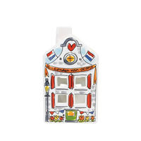 TEELICHTHALTER Holland in Bunt - 14,50cm - Multicolor, Keramik (8.5/14.5/8.3cm) - Blond Amsterdam