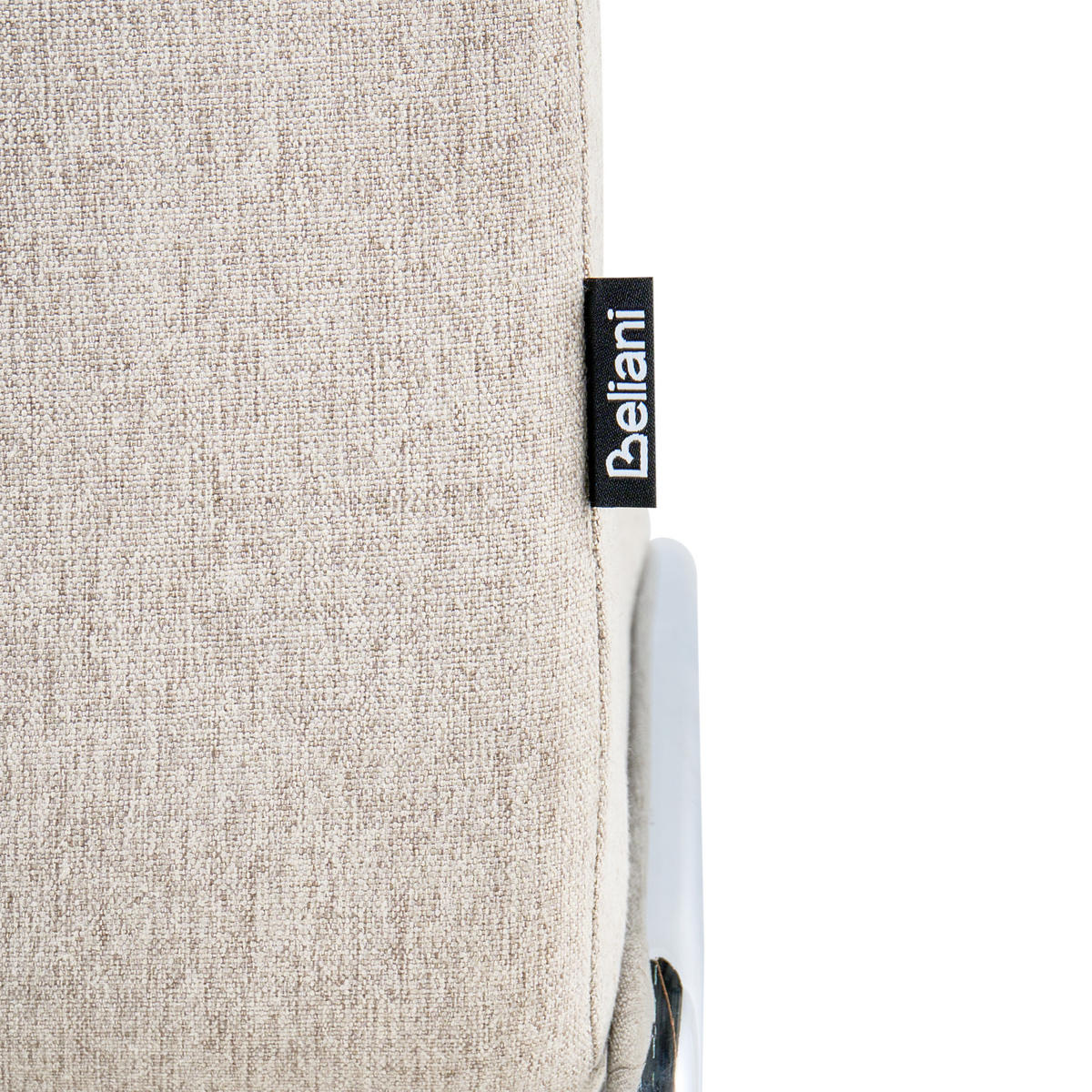 ESSZIMMERSTUHL 2er-Set Stoff Beige Lecco - Beige, Textil (49/85/50cm) - Beliani
