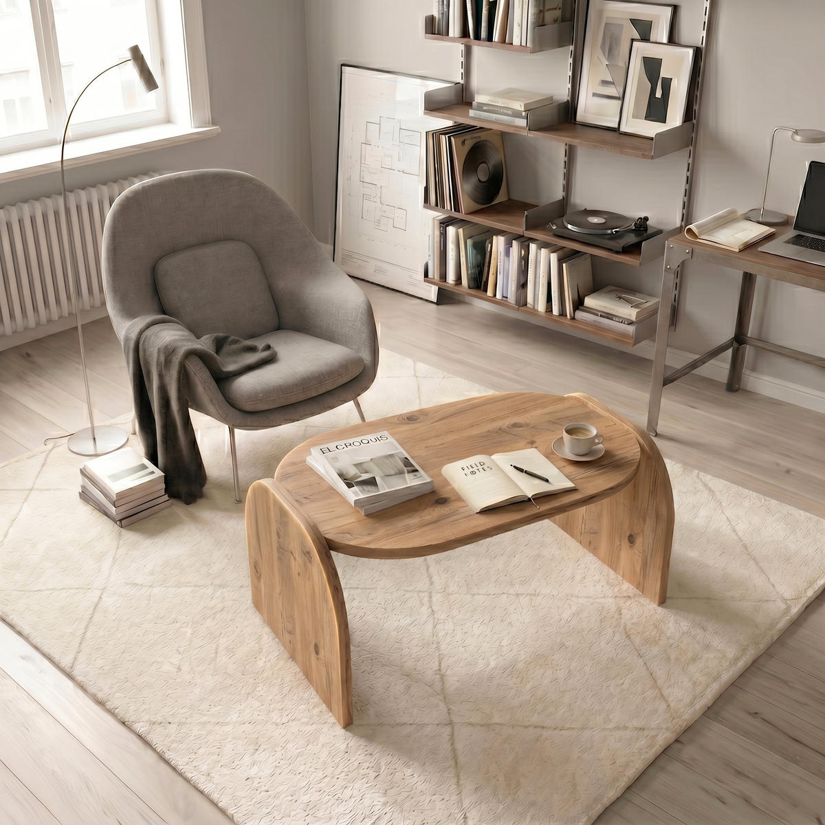 COUCHTISCH Monde Atlantik-Kiefer - Baltimorefarben, Holzwerkstoff (50/89/42cm) - Decorotika