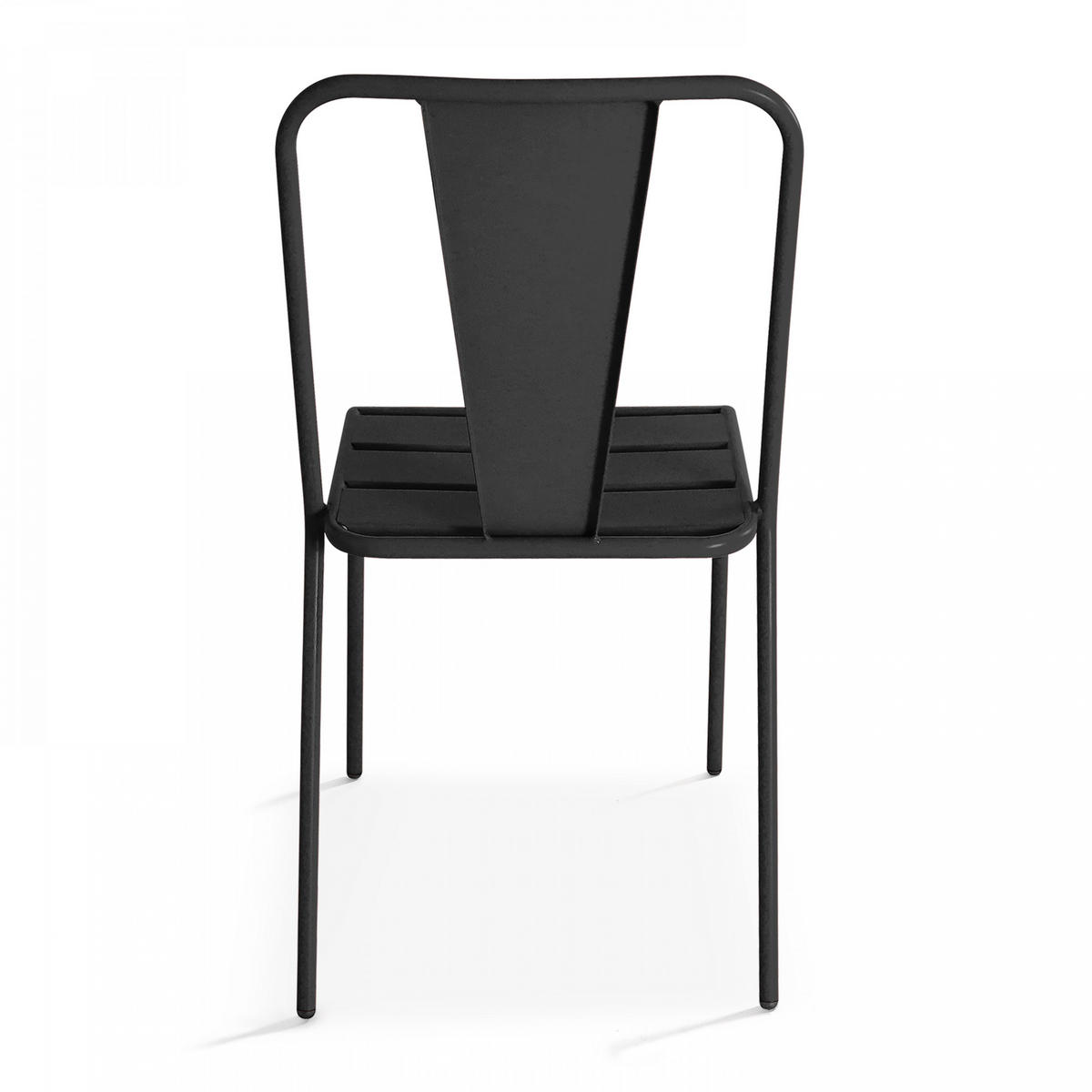 GARTENSTUHL, Grau - Grau, Metall (51/83/54cm) - Oviala