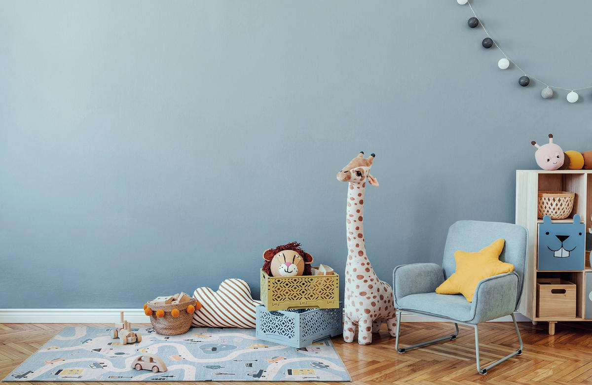 KINDER-TEPPICH Blau 80 x 145 cm - Blau, Textil (80/145cm) - Tesso Living
