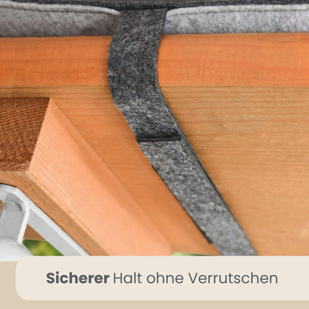 BIERBANKAUFLAGE Filz, 2er Set, Grau, 170/23/1 cm - Grau, Kunststoff (23/1/170cm) - Dunedesign