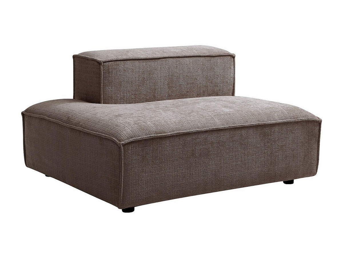 RECAMIERE ohne Schlaffunktion - 1 Person - stoff - taupe Ruzolo - Taupe, Textil (120/67/105cm) - Vente-Unique