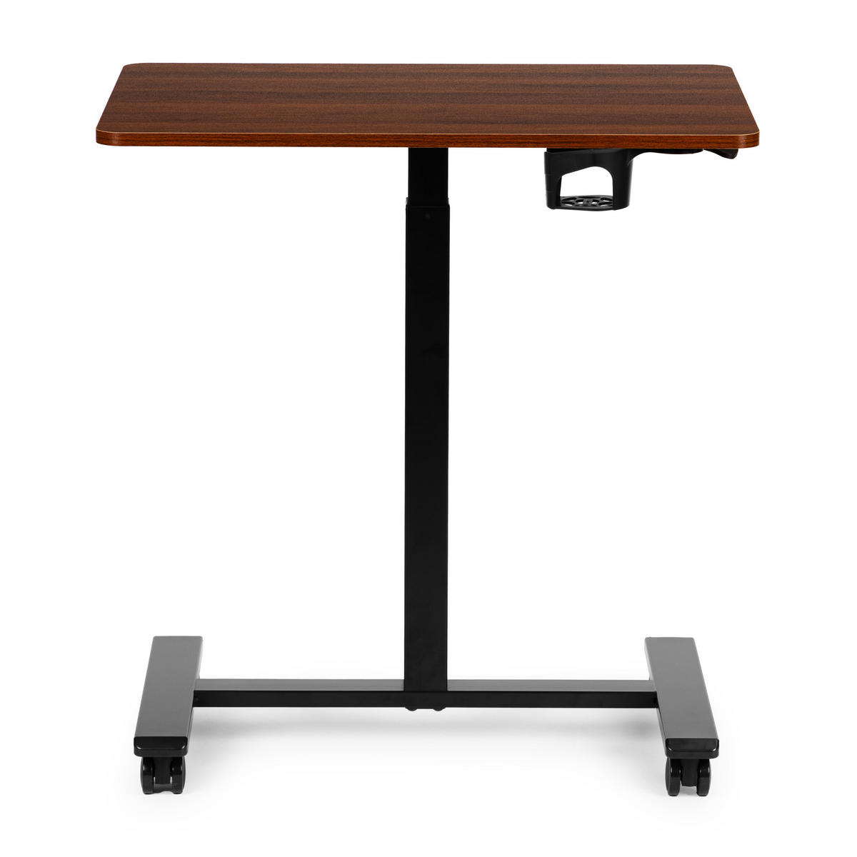 SCHREIBTISCH MILO Holzoptik - Schwarz - Braun, Holzwerkstoff (48/70/71.5cm) - Mat-Haus